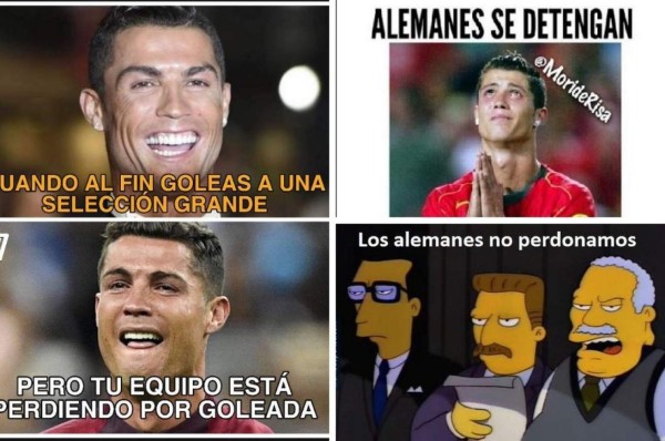 Los memes hacen pedazos a Cristiano Ronaldo y a Portugal tras la paliza de Alemania