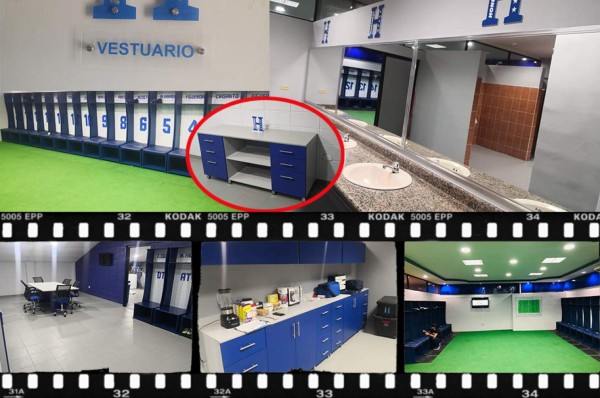El lindo camerino que estrenará Honduras en el Olímpico; con cocina y sala de juntas
