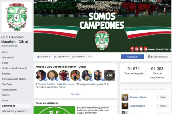 ¿Qué club es el rey de las redes sociales en Honduras?