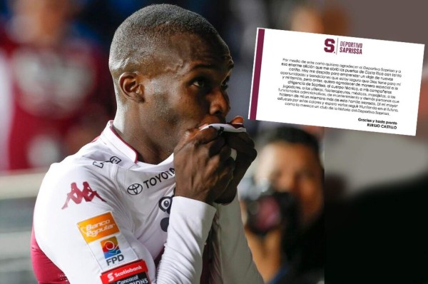 El hondureño Rubilio Castillo se despide del Saprissa con emotiva carta