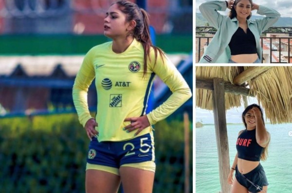 Jana Gutiérrez, la bella jugadora del América que es criticada en México por sus videos en Tik Tok