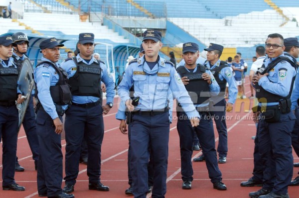850 policías resguardarán la ida de final Real España-Motagua