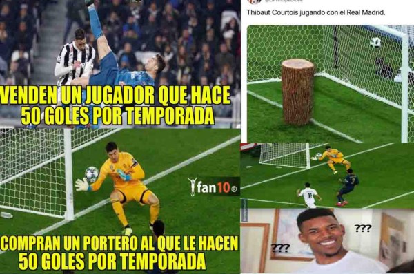 Los memes hacen pedazos al Real Madrid y a Courtois tras el baile que les dio el PSG