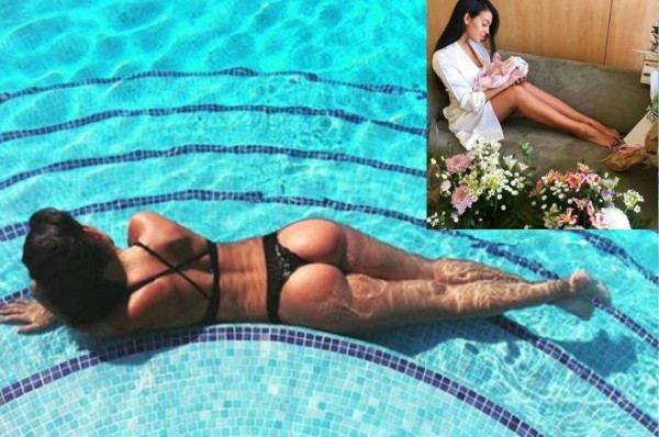 La espectacular figura de la novia de CR7 18 días después de su embarazo