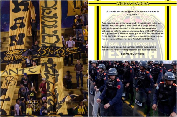 Real España responde a la advertencia de la Mega Barra previo al clásico con Olimpia