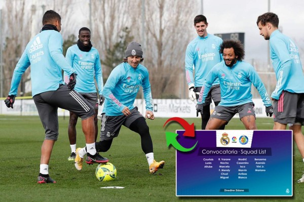 Muchas bajas de peso: la sorpresiva convocatoria del Real Madrid para medirse al Getafe en la Liga Española