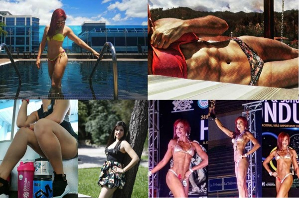 La hondureña Michelle Mejía y su increíble cambio físico para brillar en el mundo del fitness