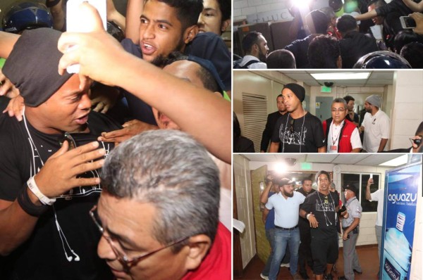 EN FOTOS: Locura desatada en Tegucigalpa con llegada de Ronaldinho