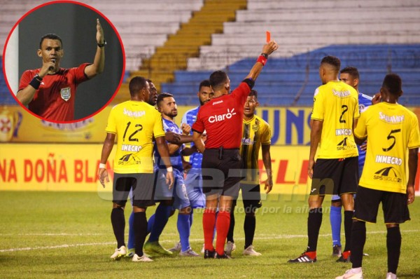 Los pecados arbitrales de Nelson Salgado en el Real España-Motagua