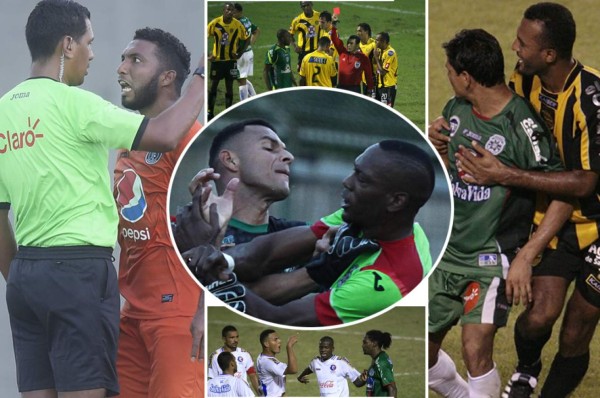 Los 11 futbolistas con más expulsiones en la historia de la Liga Nacional