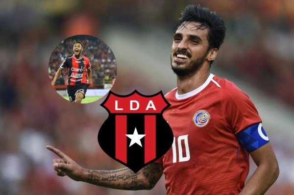 El hondureño Alex López le cede el '10' a Bryan Ruiz, el nuevo fichaje del Alajuelense