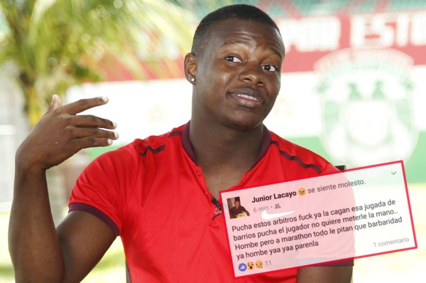 Júnior Lacayo arremete contra los árbitros tras derrota de Marathón