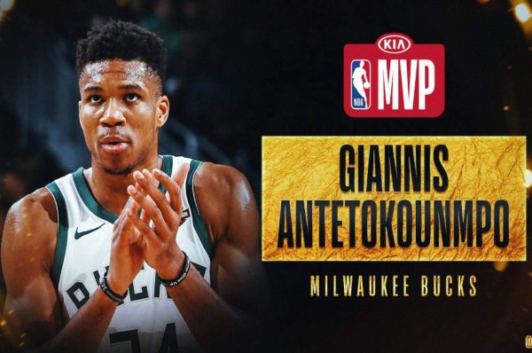 Giannis Antetokounmpo, elegido como MVP de la NBA por segundo año consecutivo; Iguala récord impuesto por Michael Jordan