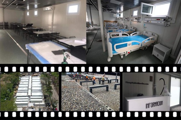 Así es por dentro el hospital movil que se ha instalado en San Pedro Sula para pacientes con coronavirus