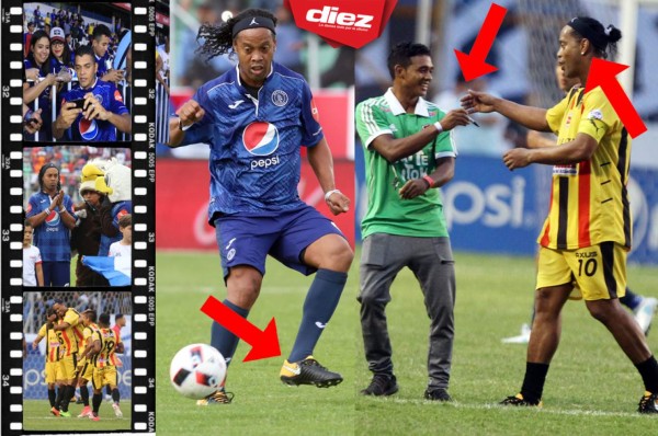 montículo Fragante Haz un esfuerzo CURIOSAS: Los zapatos de Ronaldinho y su gesto con aficionado que ingresó  al campo