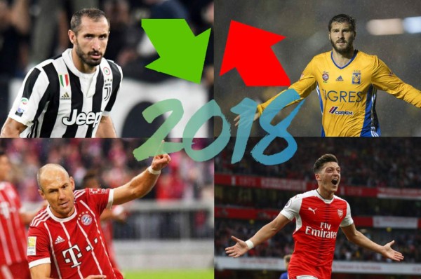 Los cracks que serán libres de negociar a partir del 1 de enero del 2018