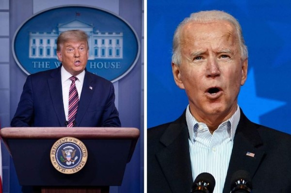 Trump insiste en que hubo fraude y Biden está cerca de ganar las elecciones en Estados Unidos