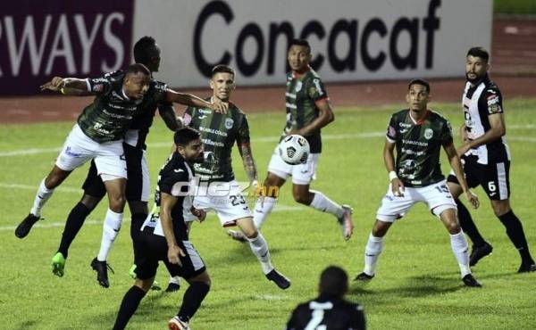 Marathón y Diriangén FC están enfrentándose en el Olímpico por la Liga Concacaf FOTO: Yoseph Amaya.