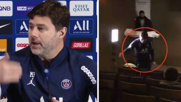El entrenador del PSG, Mauricio Pochettino, se enoja con los periodistas y 'abandona' la conferencia de prensa.