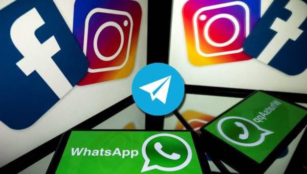 Facebook, Instagrma y Whatsapp estuvieron paralizados el lunes por mucho tiempo; Telegram fue una de las más descargadas.