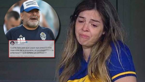 Dalma Maradona culpa a Leopoldo Luque por la muerte de su padre y pide a la Justicia que actúe.