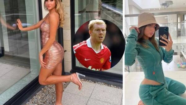 Circulan imágenes de Paul Scholes, exjugador del Manchester United, mordiendo las uñas de los pies a su hija de 20 años, Alicia.