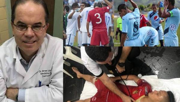 El doctor Elmer López expresó su preocupación porque en Honduras se programen partidos en 'horarios muy peligrosos' para los futbolistas.
