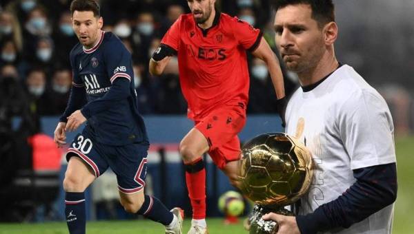 PSG empató contra el Niza de local en el día que Leo Messi presentó su séptimo Balón de Oro.