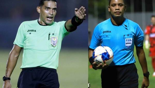 Jefferson Escobar y Selvin Brown serán los árbitros que pitarán la ida de semifinales del Apertura. Fotos DIEZ