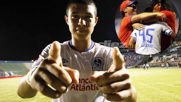 Pedro González debutó en Liga Nacional con Olimpia y lo hizo con gol. FOTOS: Ronald Aceituno.