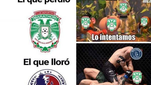 Los crueles memes que dejó la victoria de Motagua por 2-0 ante Marathón en el estadio Olímpico por la Concacaf League.