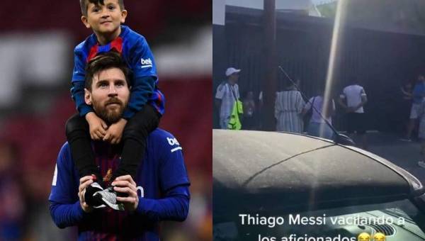 Thiago Messi nació en Barcelona junto a sus hermanos Mateo y Ciro. Se mudarán de España por primera vez.