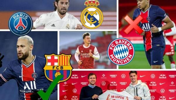 Te presentamos los principales rumores y fichajes en el mercado de Europa. Mbappé, Neymar, Isco y Lucas Vázquez, los nombres del día.