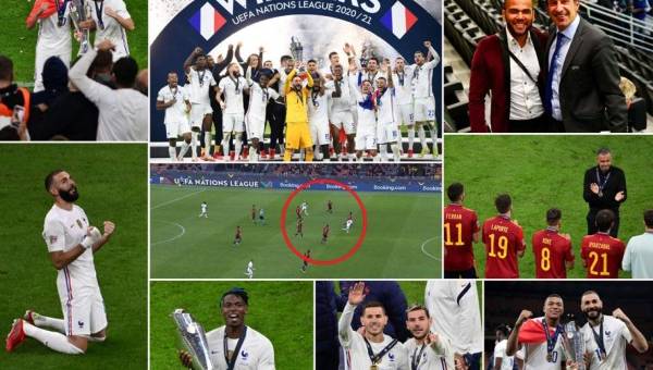 Con polémica, la selección francesa venció a España y se es el nuevo campeón de la Liga de Naciones de la UEFA. Te dejamos las imágenes que seguramente no vista por T.