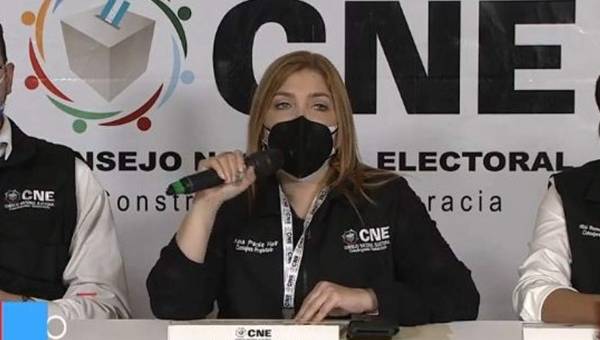 Ana Paola Hall, presidenta del CNE, anunció que a partir de este lunes el ente comenzará a brindar los resultados de las Elecciones Internas 2021 en Honduras.