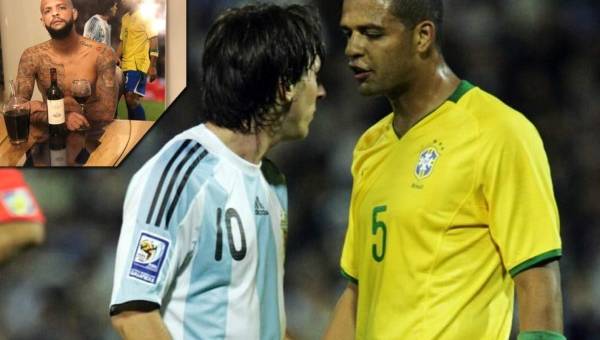 Felipe Melo recordó cuando se turnaban con sus compañeros de selección para pegarle a Messi.