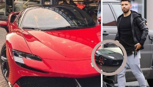 El delantero argentino, Sergio 'Kun' Agüero, se ha comprado un Ferrari en la ciudad de Barcelona valorado en 500 mil euros. Lo curioso de todo es que uno de sus coches lo tiene en el total abandono.