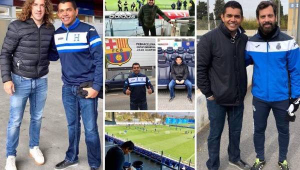 Amado Guevara se encuentra de gira por Europa observando entrenos del Barcelona, Espanyol y Girona. Ha estado en el Camp Nou y el Bernabéu. Acá las fotos.