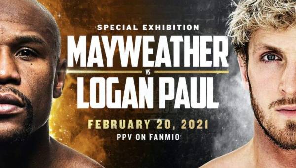 Floyd Mayweather y Logan Paul chocarán en un pólemico combate de boxeo en febrero de 2021.