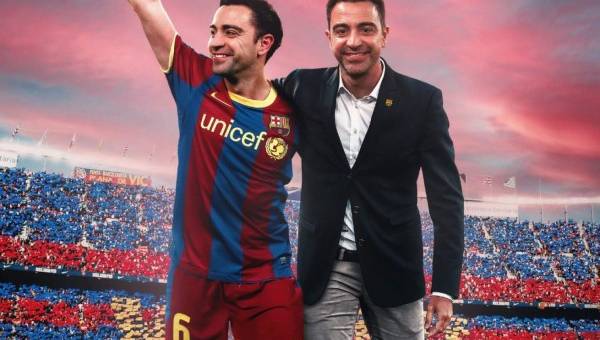 Xavi regresa a Barcelona ahora como entrenador para levantar al equipo que vive en una crisis tras la marcha de Messi.
