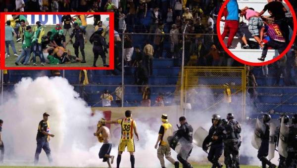 En el estadio Morazán se dio el último acto vandálico en el fútbol de Honduras.
