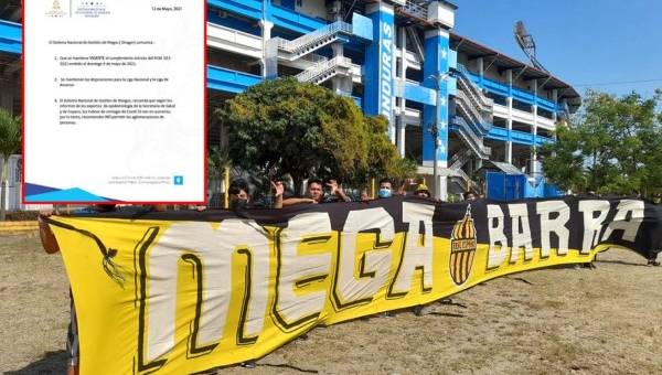 Sinager reafirmó mediante comunicado que la afición no podrá ingresar a los estadios hondureños.