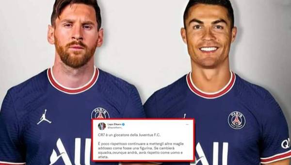 En la Juventus reaccionaron tras ver la foto que publicó un familiar del dueño del PSG de Cristiano y Messi juntos.