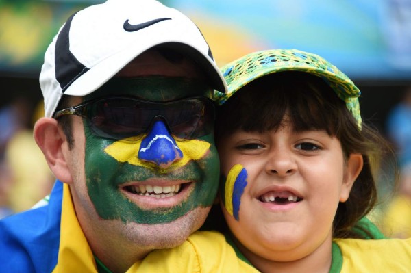 Ambiente en partido Brasil Mexico