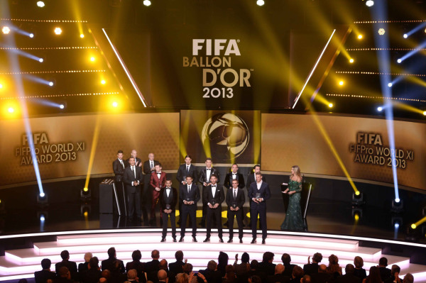 Ganadores de la ceremonia del Balón de Oro 2013 de la FIFA