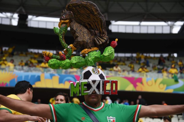 Ambiente en partido Brasil Mexico