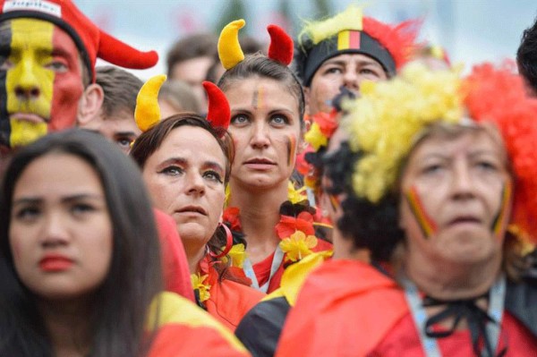 Las mejores imágenes del juego Argentina vs Bélgica.