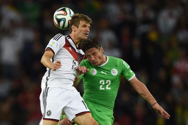 Alemania derrotó 2-1 a Argelia y ser rival de Francia