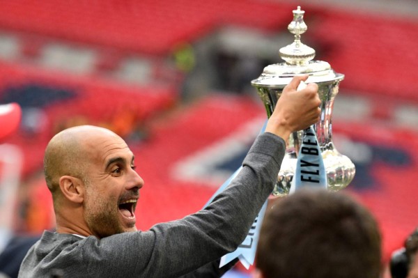 Así celebró el Manchester City el título de la FA Cup en Inglaterra