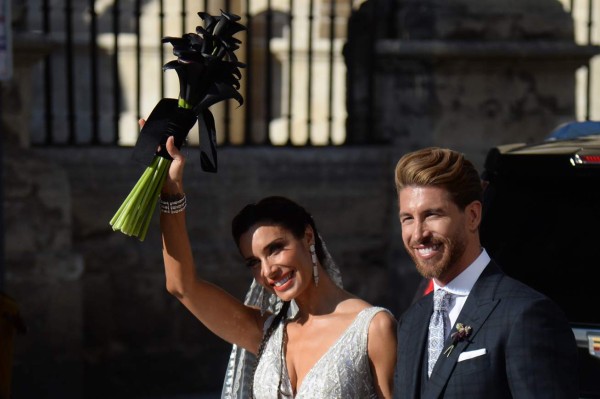 Con invitados de lujo: Las imágenes de la boda de Sergio Ramos y Pilar Rubio
